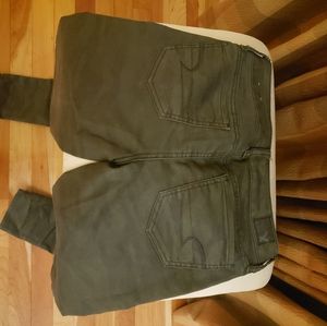 American eagle camo print jeans.